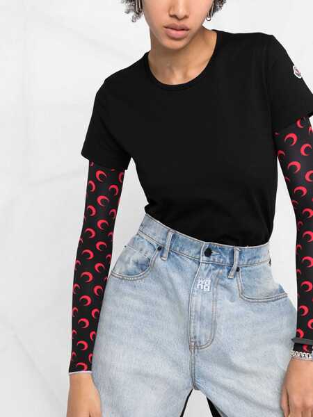 Tricouri Moncler Cotton T-Shirt BLACK Femei (BM 17201168) 5