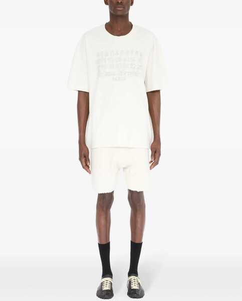 Tricouri Maison Margiela T-Shirt With Embroidered Logo WHITE Barbati (BM 17201219) 2