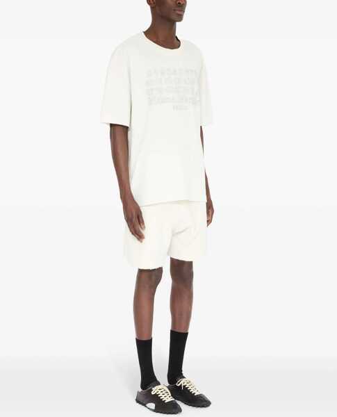 Tricouri Maison Margiela T-Shirt With Embroidered Logo WHITE Barbati (BM 17201219) 3