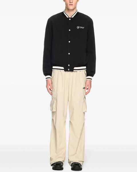 Bomber jacket Off-White Varsity Souvenir Jacket BLACK Barbati (BM 17201270) 2