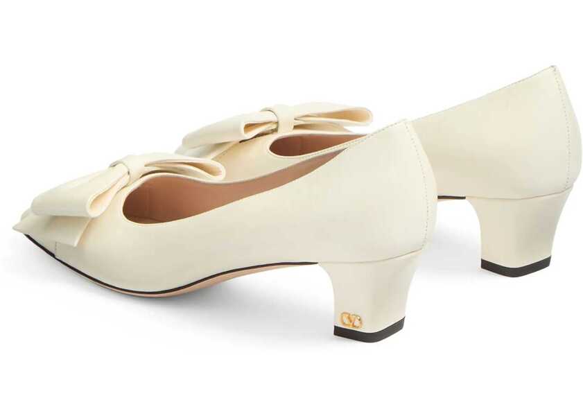 Pantofi cu toc Valentino Garavani Bowow Pumps WHITE Femei (BM 17201468) 3