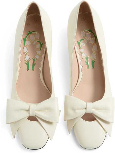 Pantofi cu toc Valentino Garavani Bowow Pumps WHITE Femei (BM 17201468) 4