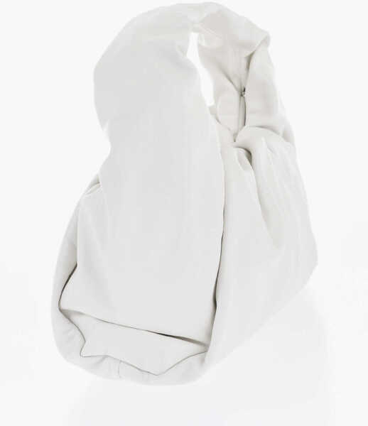 Genti de mana Bottega Veneta Leather The Shoulder Pouch Hobo Bag White Femei (BM 17201501) 2