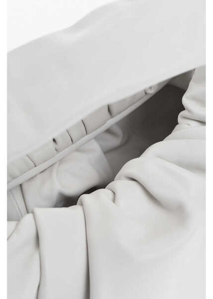 Genti de mana Bottega Veneta Leather The Shoulder Pouch Hobo Bag White Femei (BM 17201501) 4