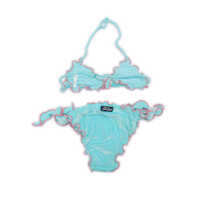 Costume de baie pentru Fete - Costume de baie Mc2 Saint Barth FROU FROU BIKINI Light Blue Fete (BM 17201794) - B-mall.ro