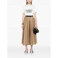 Tricouri Elisabetta Franchi Dama - Tricouri Elisabetta Franchi White t-shirt with logo White Femei (BM 17201914) - B-mall.ro