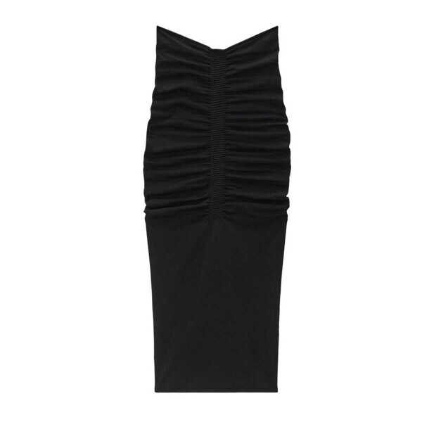 Fuste Alexander Wang Alexander Wang Ruched Maxi Skirt Black Femei (BM 17202616) 1