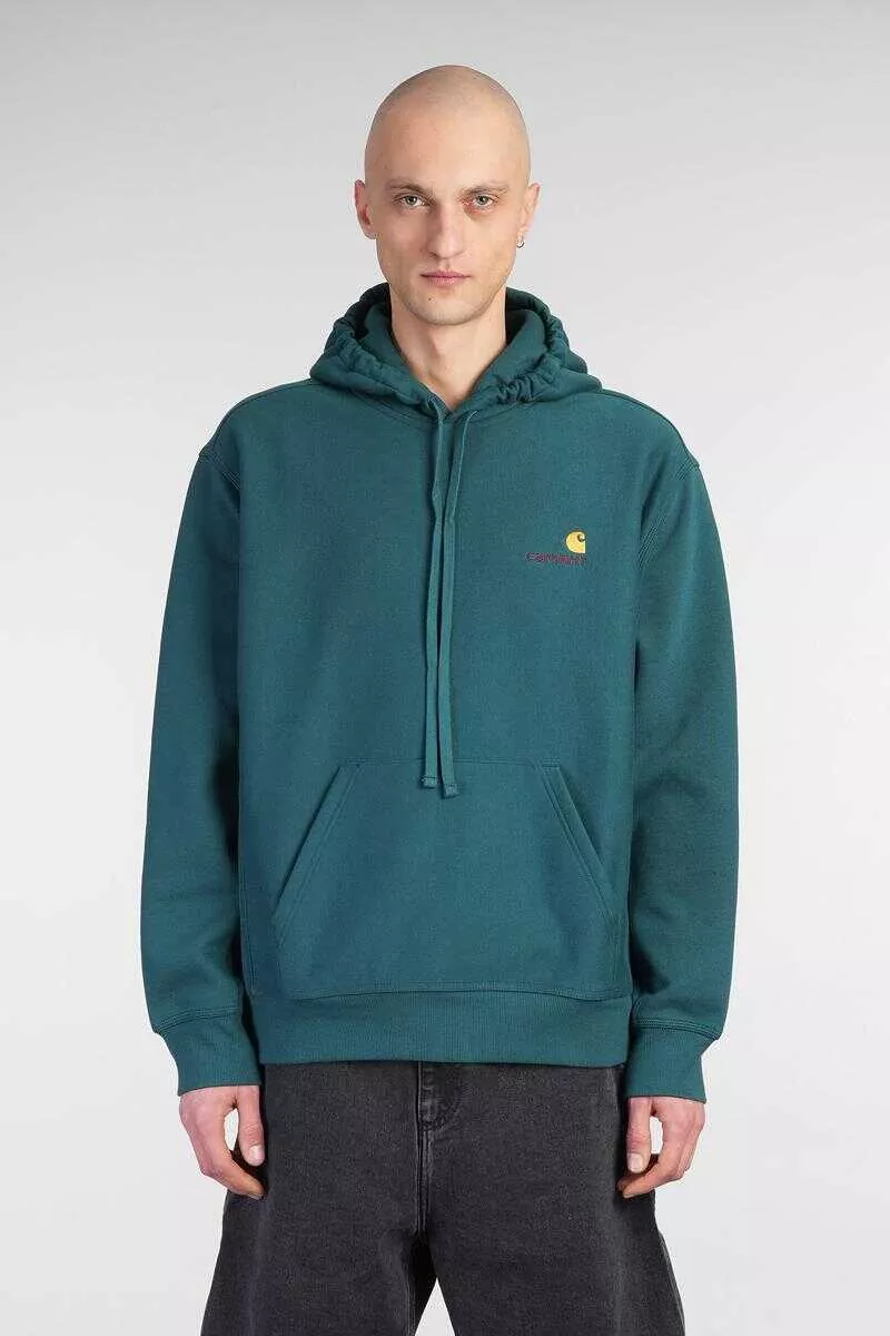 Pulovere Carhartt Carhartt Wip Hooded American Sweatshirt GREEN Barbati (BM 17203261) 1
