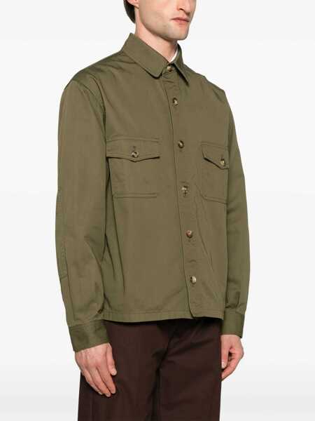 Camasi Saint Laurent Saint Laurent Shirts GREEN Barbati (BM 17203948) 3