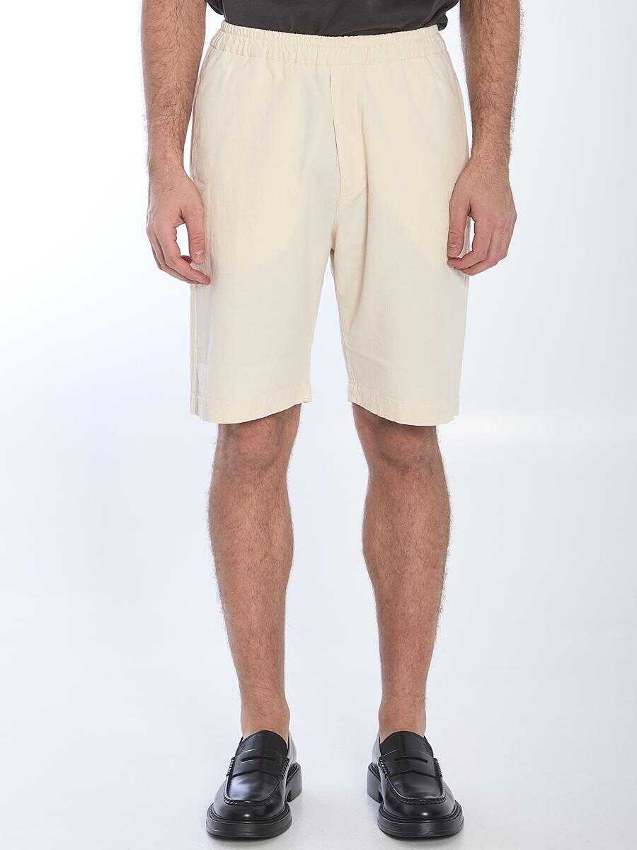 Pantaloni BARENA Canariol Arela Bermuda Shorts WHITE Barbati (BM 17204095) 1