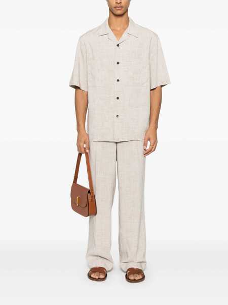 Camasi BARENA Solana Gresto Shirt Beige Barbati (BM 17204131) 2