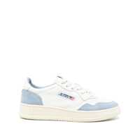 Sneakers AUTRY Autry White And Light Blue Leather And Suede Medalist Low Sneakers
