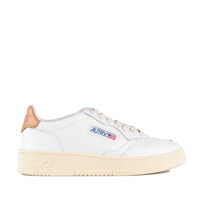 Sneakers AUTRY Autry White Leather And Sandstorm Medalist Low Sneakers