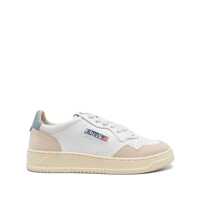 Sneakers Autry Medalist Low Sneakers In Leather And Suede Color White And Silver Blue Femei