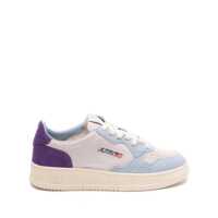 Sneakers Autry Medalist Low Tricolor Suede Sneakers Patridge And Mauve Color Femei