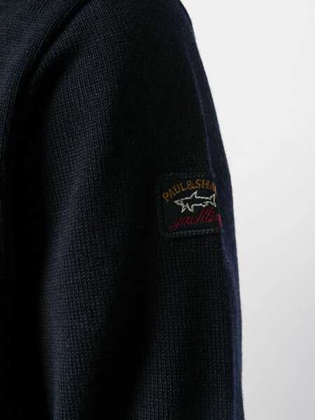 Pulovere Paul&Shark Paul & Shark Virgin Wool Crew-Neck Sweater BLUE Barbati (BM 17204779) 5