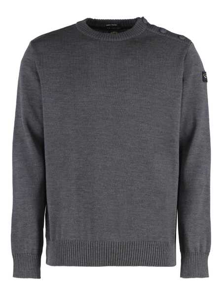 Pulovere Paul&Shark Paul & Shark Virgin Wool Crew-Neck Sweater GREY Barbati (BM 17204782) 1