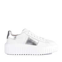 Sneakers Hogan White And Silver H-Stripes Sneakers Femei