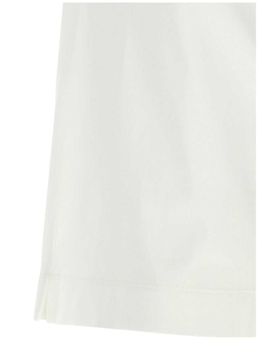 Tricouri Polo Brunello Cucinelli Brunello Cucinelli Logo Polo Shirt WHITE Femei (BM 17206762) 4