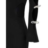 Imbracaminte MACH & MACH Dama - Rochii MACH & MACH Mach & Mach Cut-Out Crystal Bow Dress Black Femei (BM 17207923) - B-mall.ro