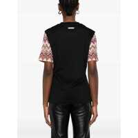 Imbracaminte MISSONI BEACHWEAR Dama - Tricouri MISSONI BEACHWEAR T-Shirt With Zig Zag Knit Sleeves BLACK Femei (BM 17209085) - B-mall.ro