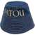 Patou Bucket Hat With Logo BLUE