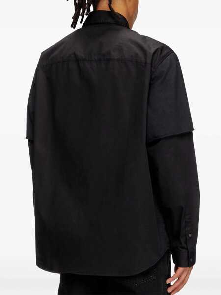 Camasi casual Diesel S-Gaston-O Shirt BLACK Barbati (BM 17209187) 4