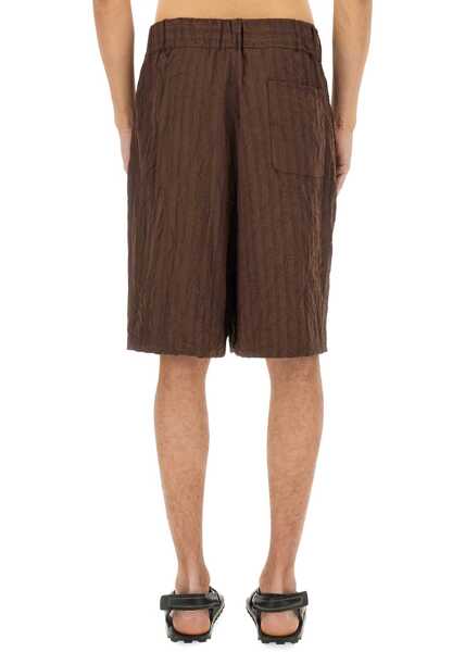 Pantaloni scurti Dries Van Noten Short Pleated BROWN Barbati (BM 17209235) 3