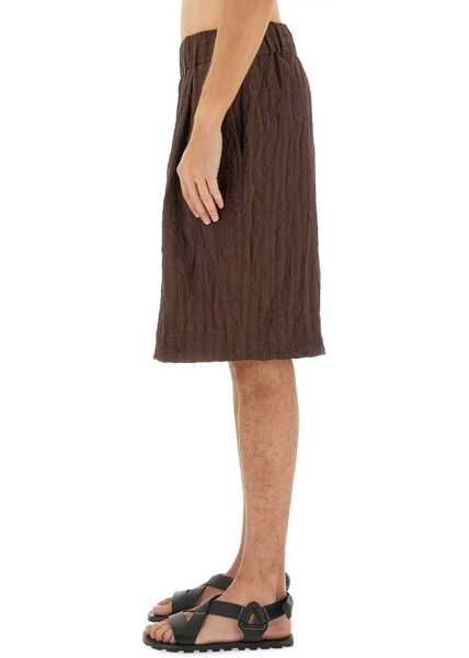 Pantaloni scurti Dries Van Noten Short Pleated BROWN Barbati (BM 17209235) 4