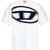 Diesel T-Shirt With Maxi Oval D WHITE