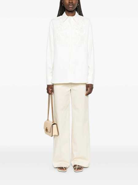 Camasi P.A.R.O.S.H. SHIRT WITH EMBROIDERED DETAIL White Femei (BM 17209285) 2