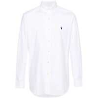 Tricouri Polo Polo Ralph Lauren White Cotton Shirt Barbati