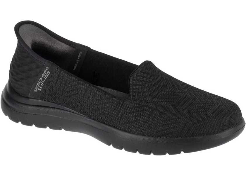Mocasini SKECHERS Slip-Ins On The Go Flex - Clover Black Femei (BM 17211551) 1