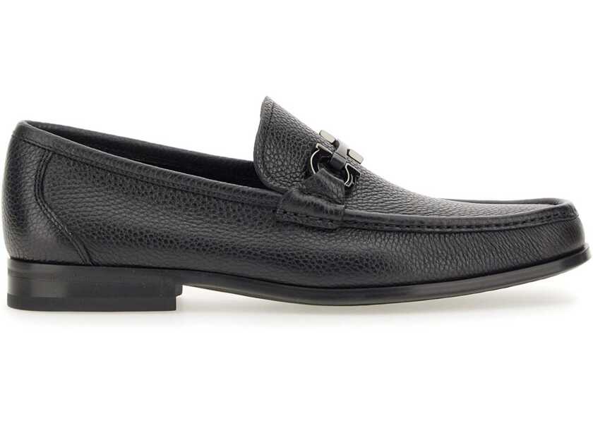 Mocasini Ferragamo Moccasin Ornament Gancini BLACK Barbati (BM 17211785) 1