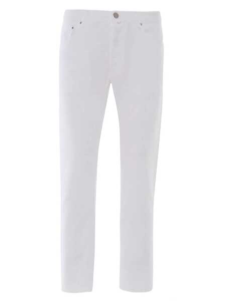 Blugi drepti Jacob Cohen NICK SLIM FIT PANTS White Barbati (BM 17212105) 1