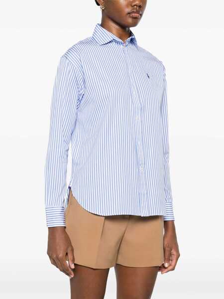 Tricouri Polo Ralph Lauren Polo Ralph Lauren Striped Shirt BLUE Femei (BM 17220730) 3