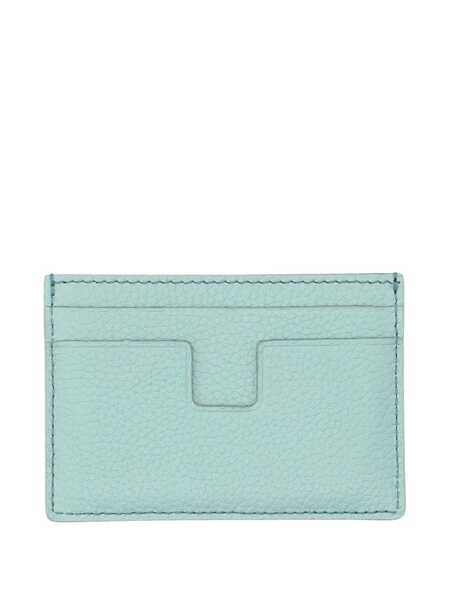 Portofele Tom Ford Tom Ford Grain Leather Classic Cardholder NILE BLUE Barbati (BM 17221354) 2