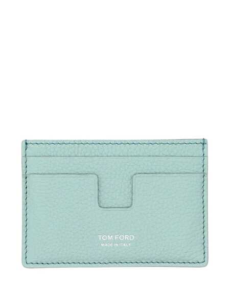 Portofele Tom Ford Tom Ford Grain Leather Classic Cardholder NILE BLUE Barbati (BM 17221354) 1
