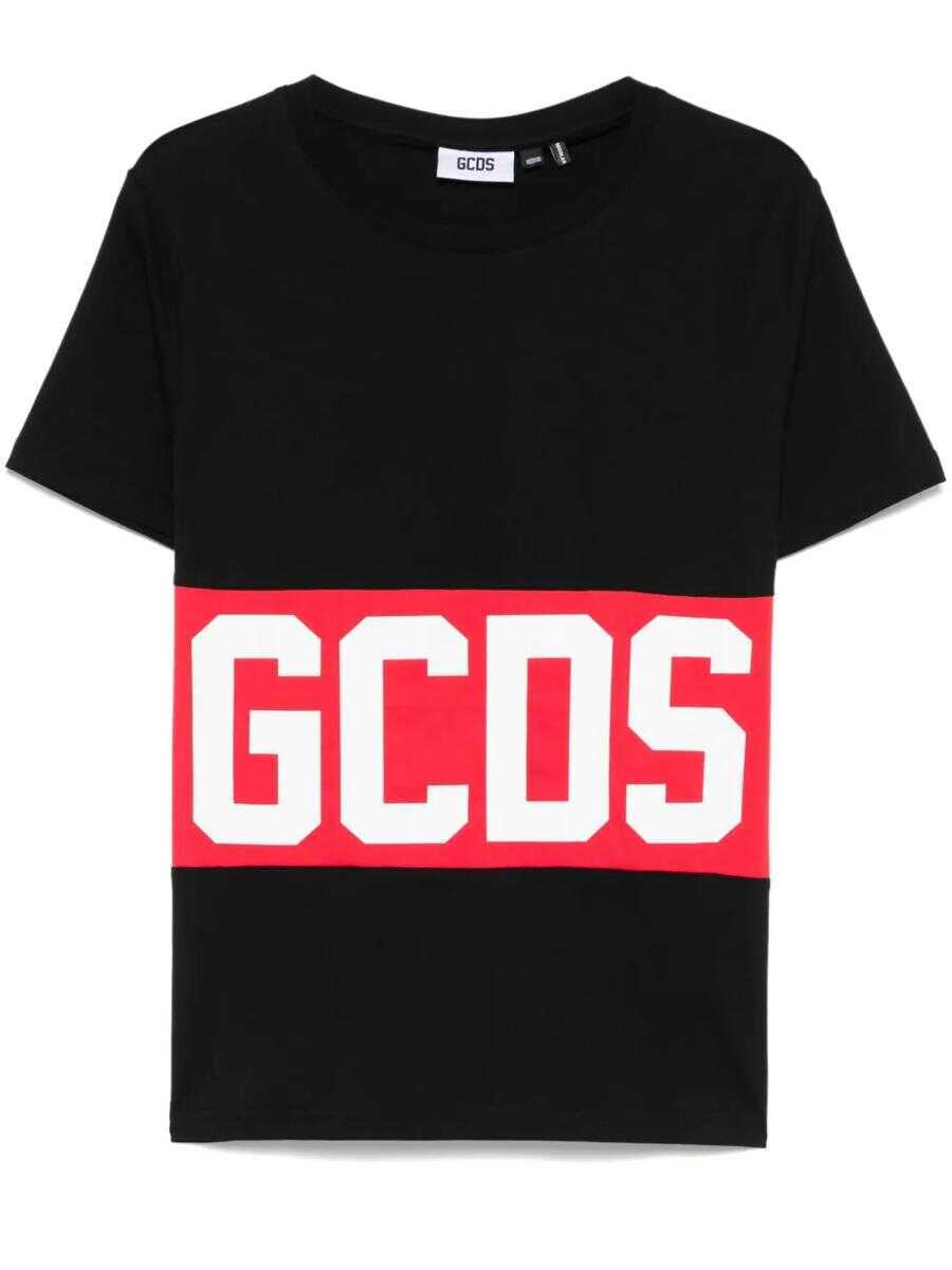 Tricouri GCDS Gcds T-Shirt With Logo Black Barbati (BM 17222563) 1