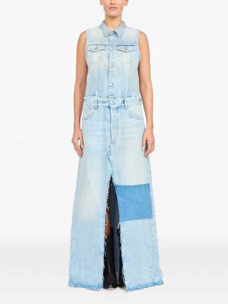 Rochii MM6 Maison Margiela Mm6 Maison Margiela Long Denim Dress BLUE Femei (BM 17222572) 2