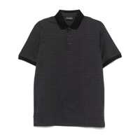 Tricouri Polo Emporio Armani Allover Logo Cotton Polo Shirt Barbati