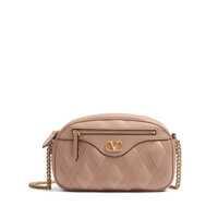Genti de umar Valentino Garavani Quiltie 67 Leather Camera Bag Femei