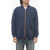 Viktor & Rolf Brushed Cotton Zip-Up Sweatshirt With Patch Pockets Blue