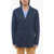 Viktor & Rolf Cotton Blend Blazer With Patch Pockets Blue
