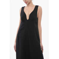 Rochii lungi Dama pagina 5 - Rochii lungi Jil Sander Long Wool Dress With Pockets Black Femei (BM 17227190) - B-mall.ro