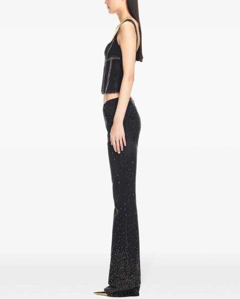 Bluze Off-White Rhinestoned Denim Bling Bustier Top Black Femei (BM 17227712) 3