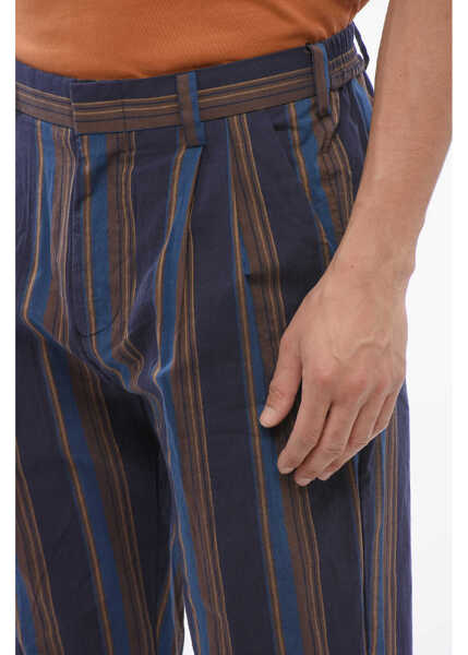 Pantaloni casual Viktor & Rolf Bayadere Patterned Cotton Chinos Pants Multicolor Barbati (BM 17227727) 3