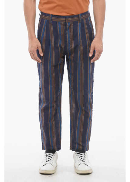 Pantaloni casual Viktor & Rolf Bayadere Patterned Cotton Chinos Pants Multicolor Barbati (BM 17227727) 1