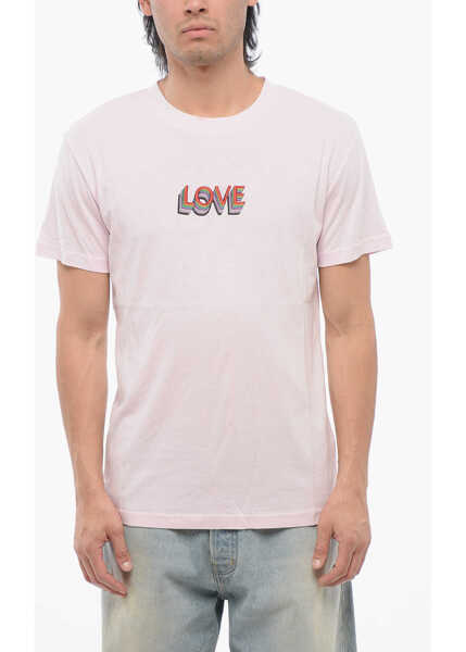 Tricouri Viktor & Rolf Crew Neck Love T-Shirt With Embroidery Pink Barbati (BM 17227730) 1