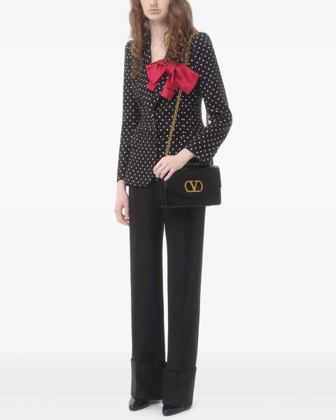 Pantaloni casual Valentino Garavani Virgin Wool Trousers BLACK Femei (BM 17227943) 2